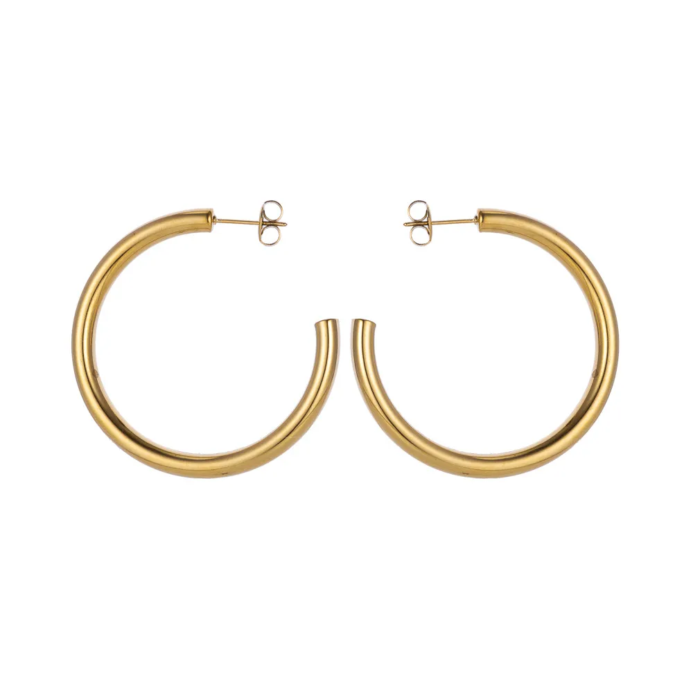 1 Pair Simple Style Geometric 304 Stainless Steel Ear Studs display picture 8