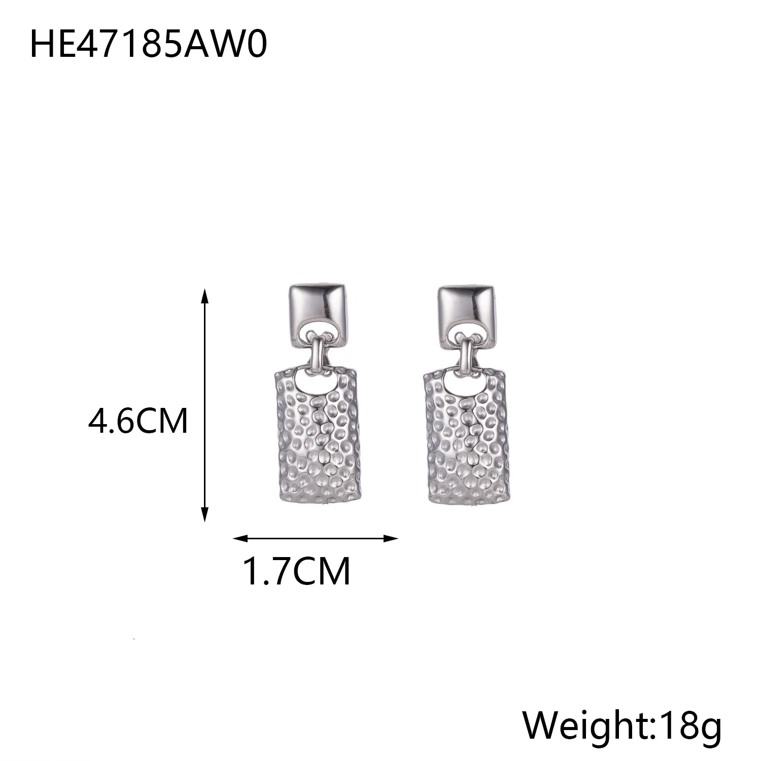1 Pair IG Style Retro Geometric Titanium Steel Drop Earrings Ear Studs display picture 12