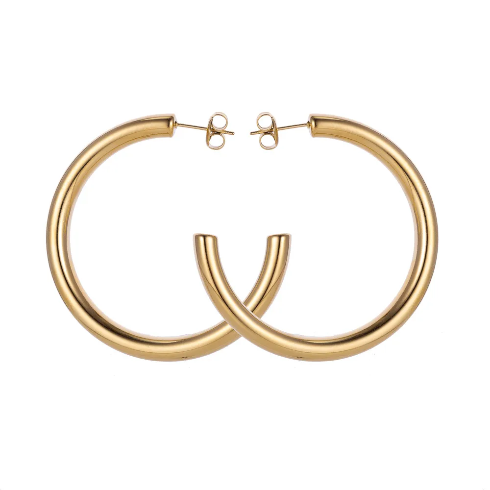 1 Pair Simple Style Geometric 304 Stainless Steel Ear Studs display picture 9