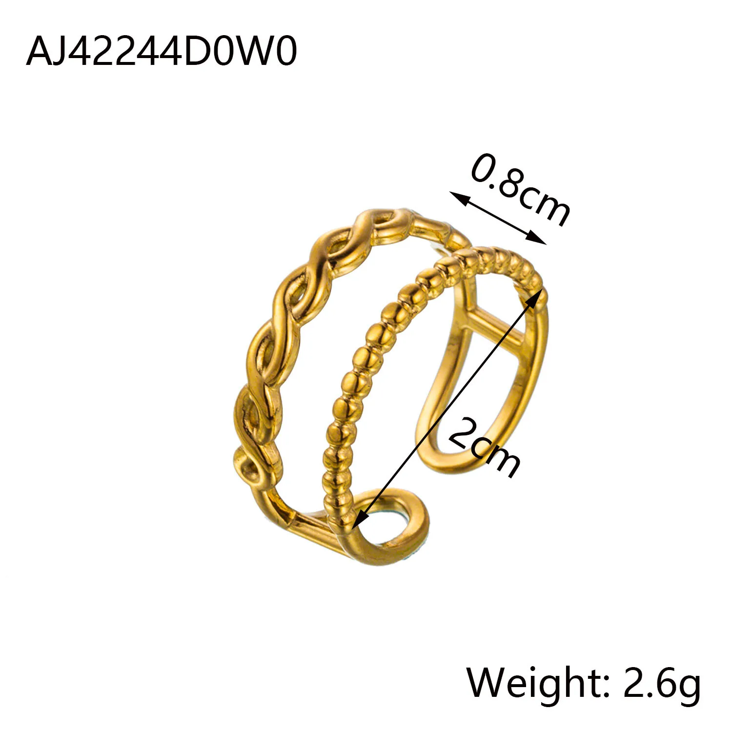 Wholesale Jewelry Simple Style Solid Color Flower Bow Knot Titanium Steel 14K Gold Plated Rings display picture 13