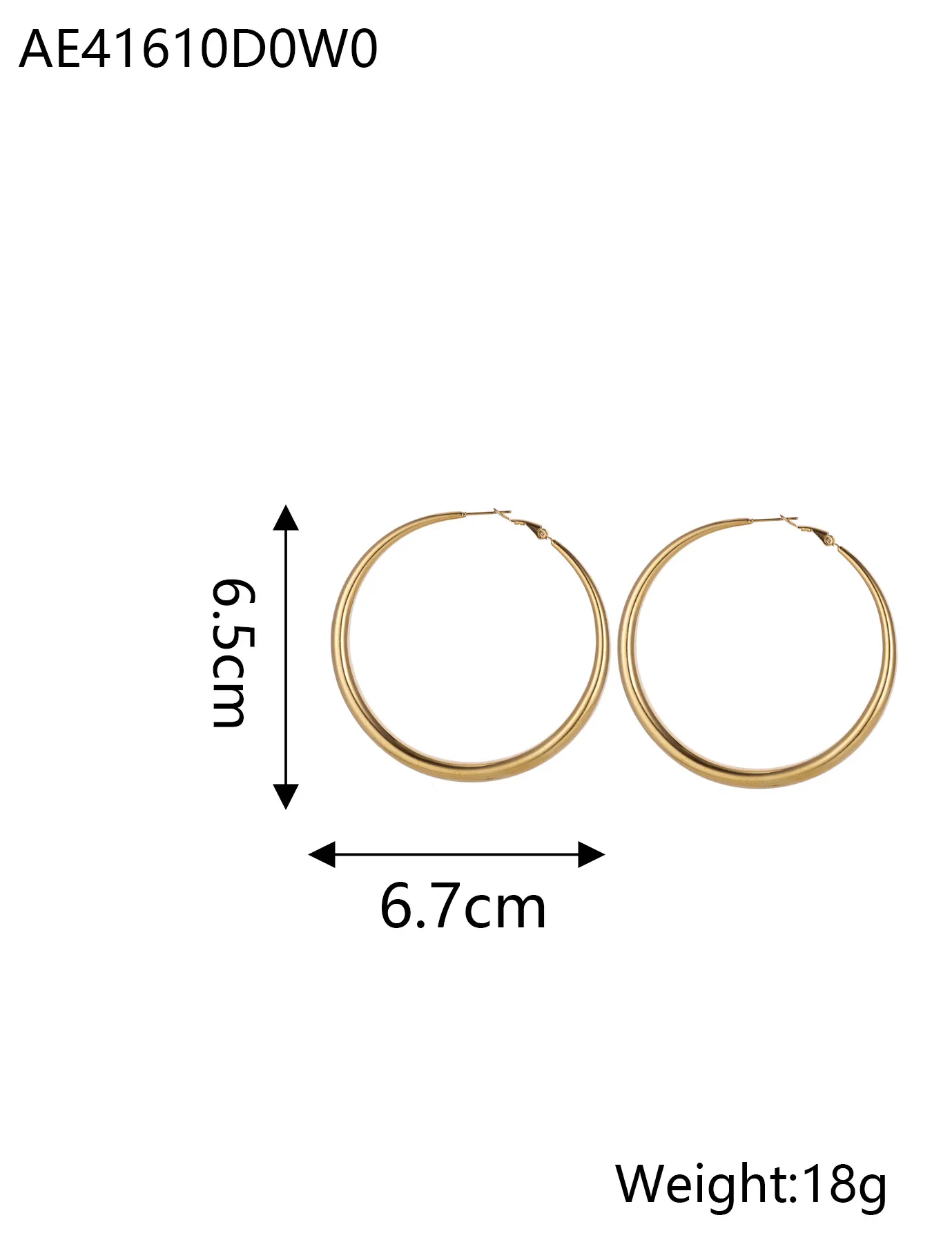 1 Pair Simple Style Geometric 304 Stainless Steel Ear Studs display picture 14