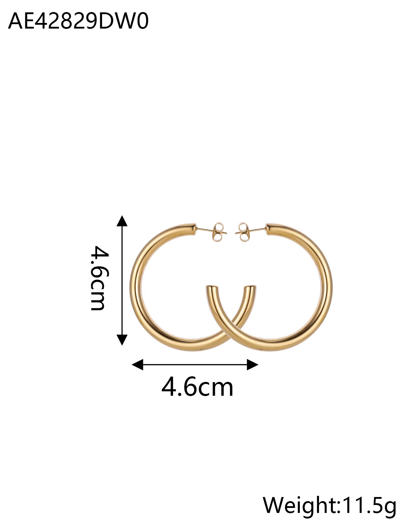 1 Pair Simple Style Geometric 304 Stainless Steel Ear Studs display picture 16