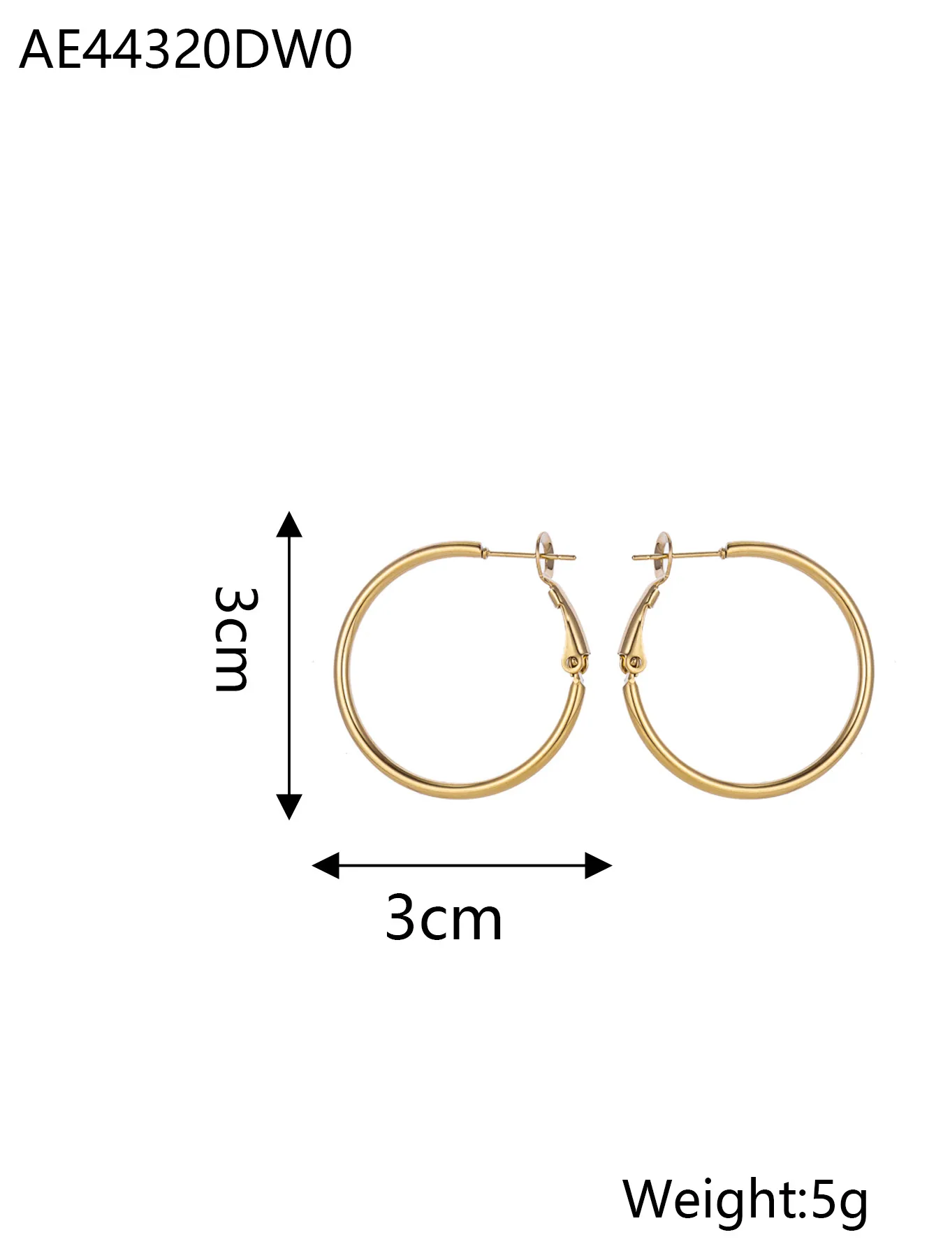 1 Pair Simple Style Geometric 304 Stainless Steel Ear Studs display picture 19