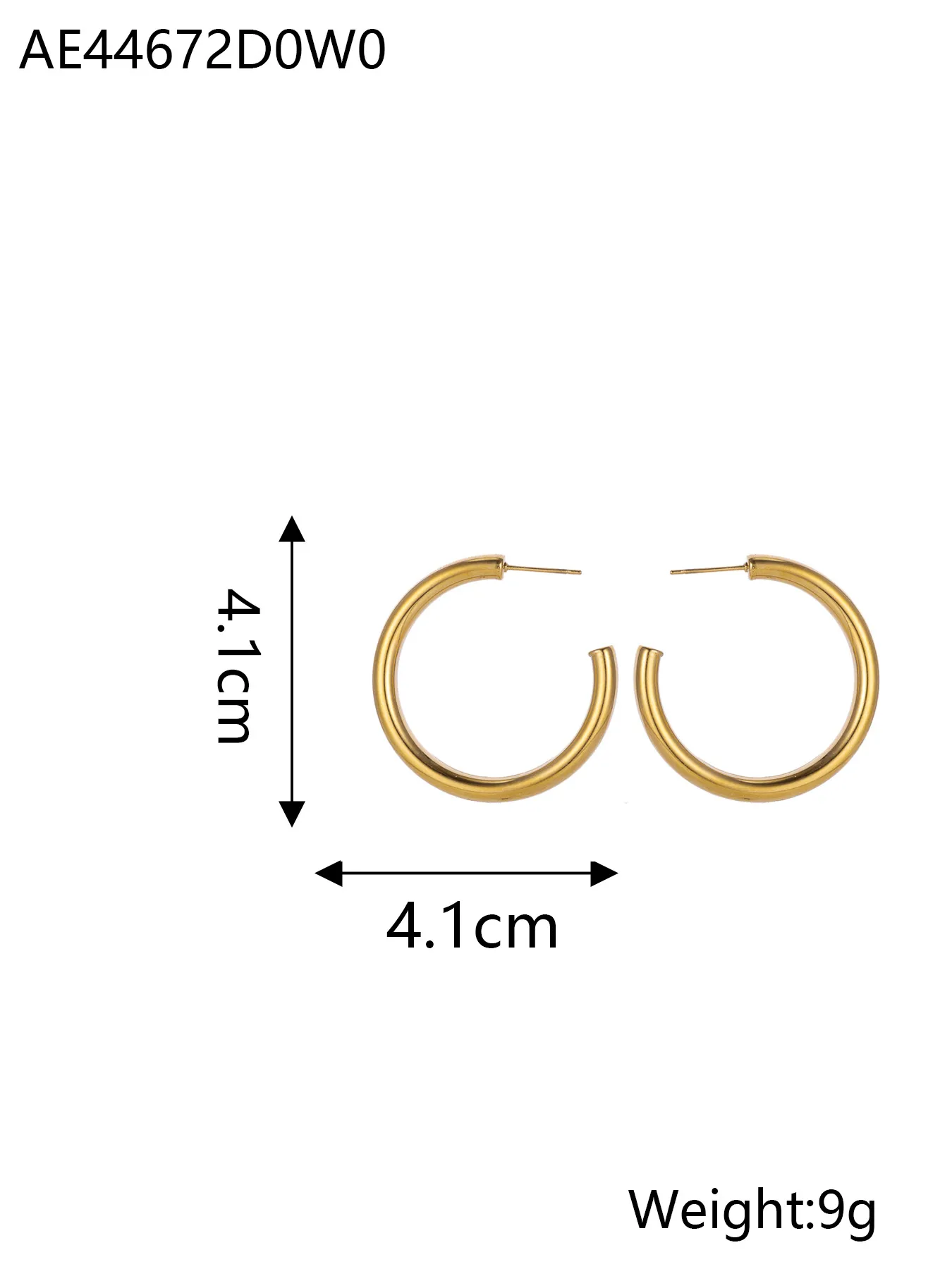 1 Pair Simple Style Geometric 304 Stainless Steel Ear Studs display picture 20