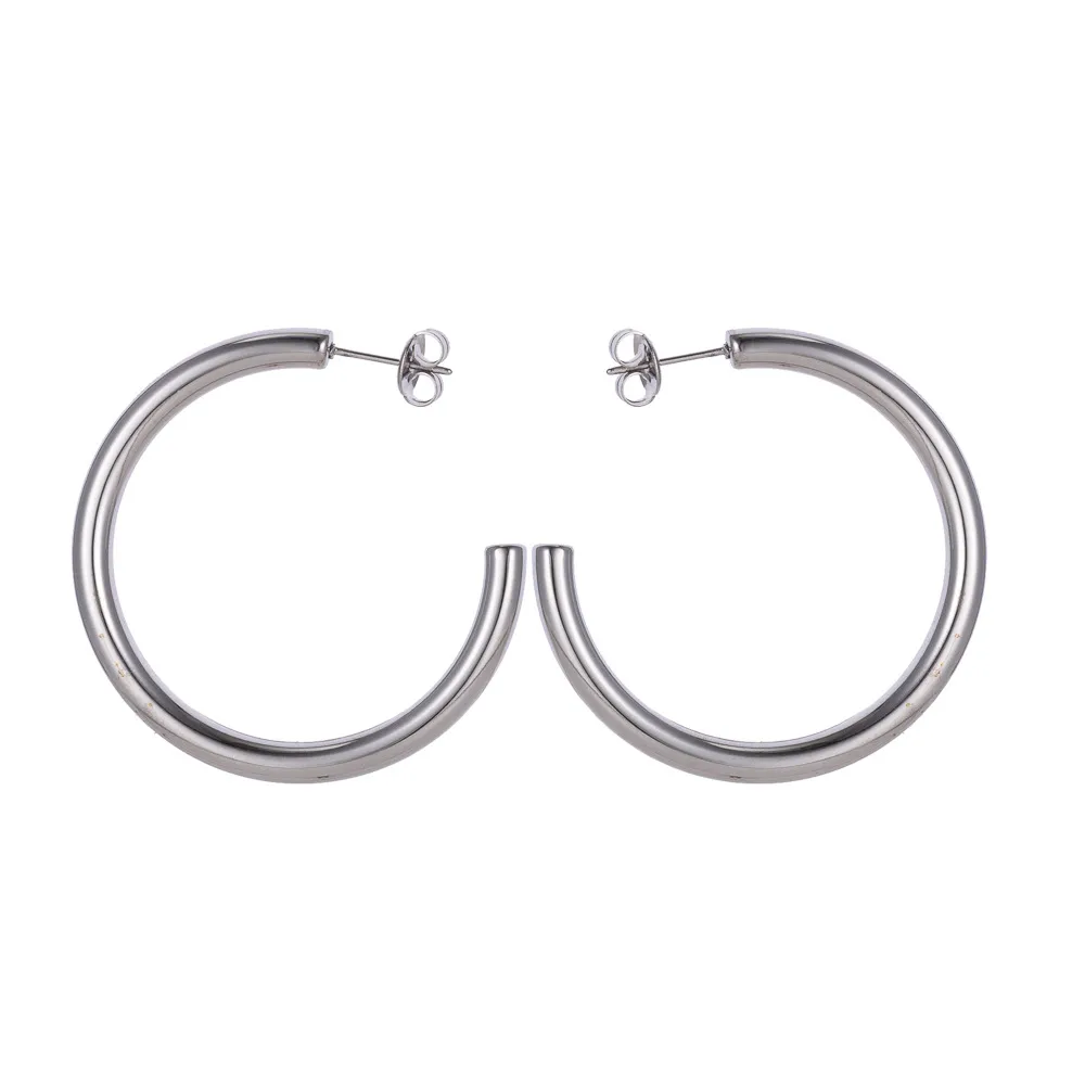 1 Pair Simple Style Geometric 304 Stainless Steel Ear Studs display picture 21