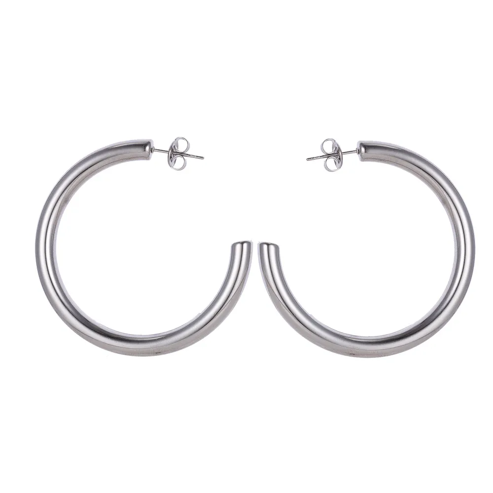 1 Pair Simple Style Geometric 304 Stainless Steel Ear Studs display picture 22