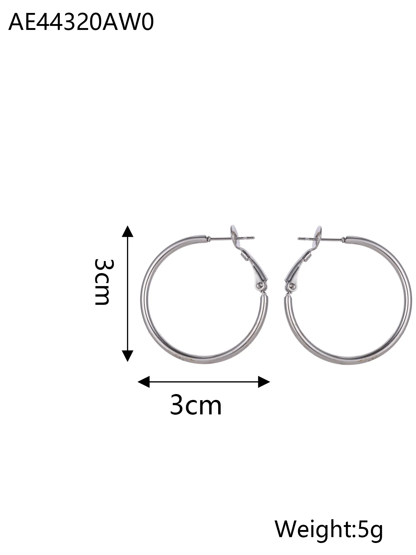 1 Pair Simple Style Geometric 304 Stainless Steel Ear Studs display picture 31