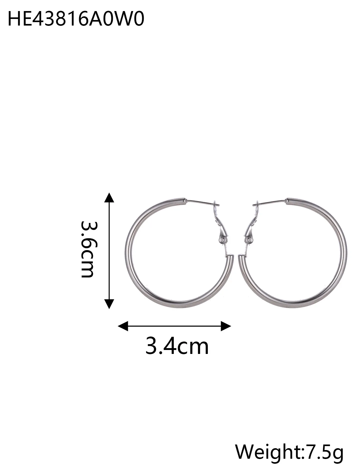 1 Pair Simple Style Geometric 304 Stainless Steel Ear Studs display picture 32
