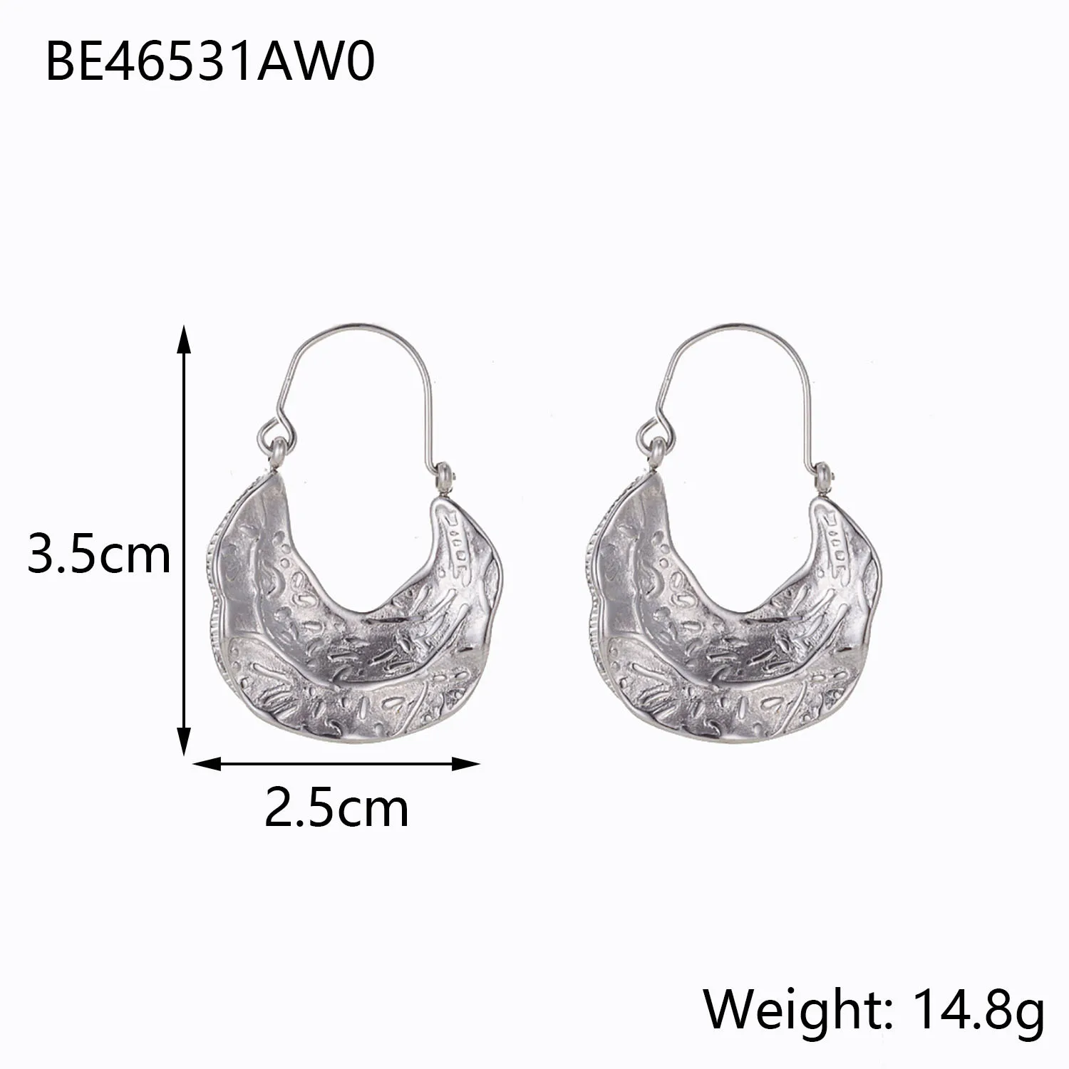 1 Pair Simple Style Geometric 304 Stainless Steel 14K Gold Plated Ear Studs display picture 11