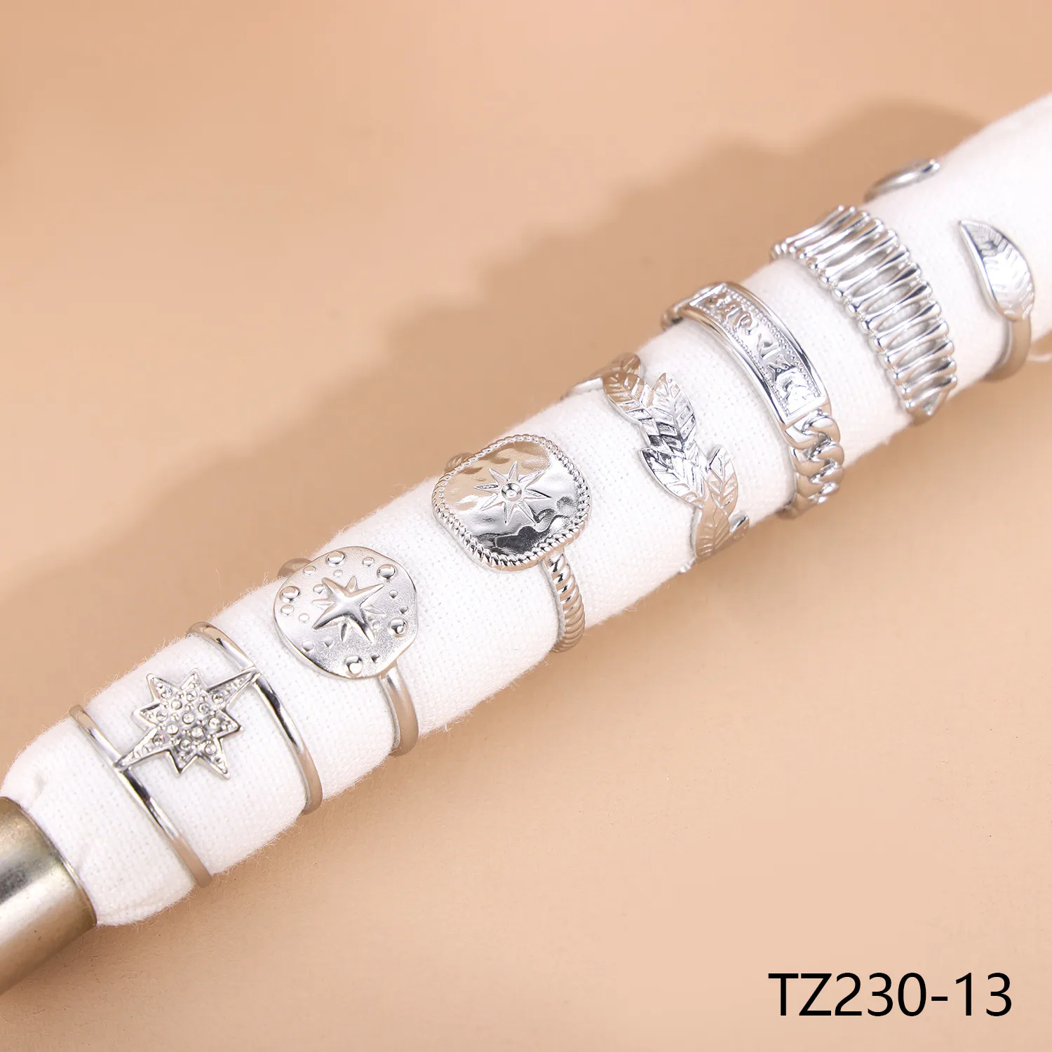 Wholesale Jewelry Simple Style Geometric Titanium Steel Zircon Plating Inlay Open Rings display picture 3