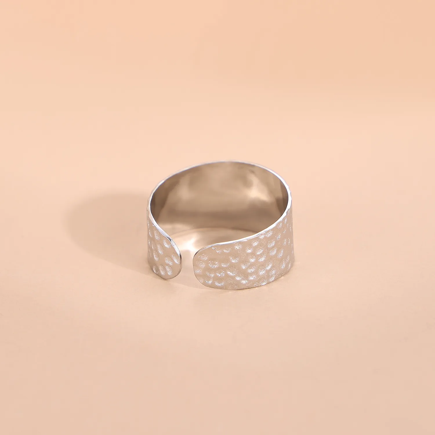 Wholesale Jewelry Simple Style Geometric Titanium Steel Zircon Plating Inlay Open Rings display picture 5