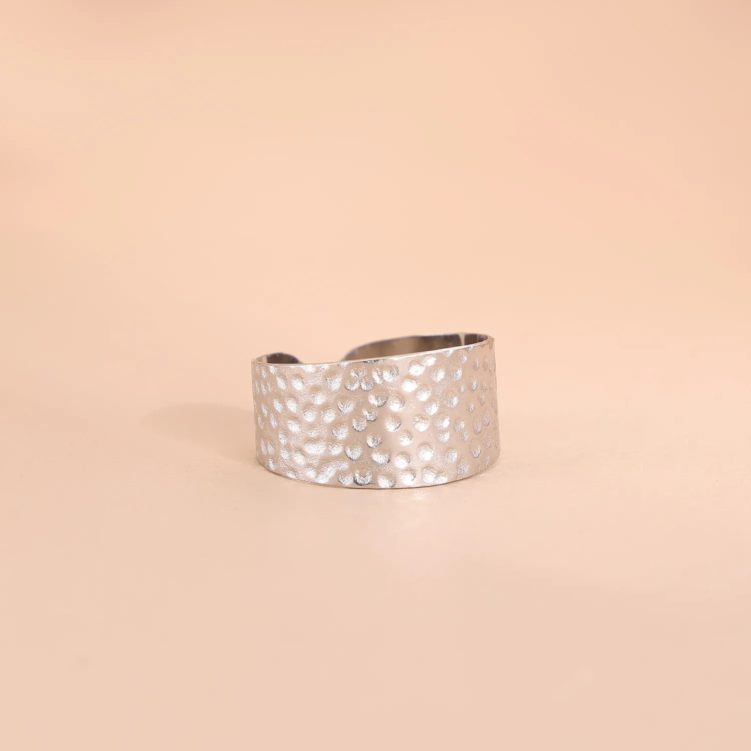 Wholesale Jewelry Simple Style Geometric Titanium Steel Zircon Plating Inlay Open Rings display picture 6
