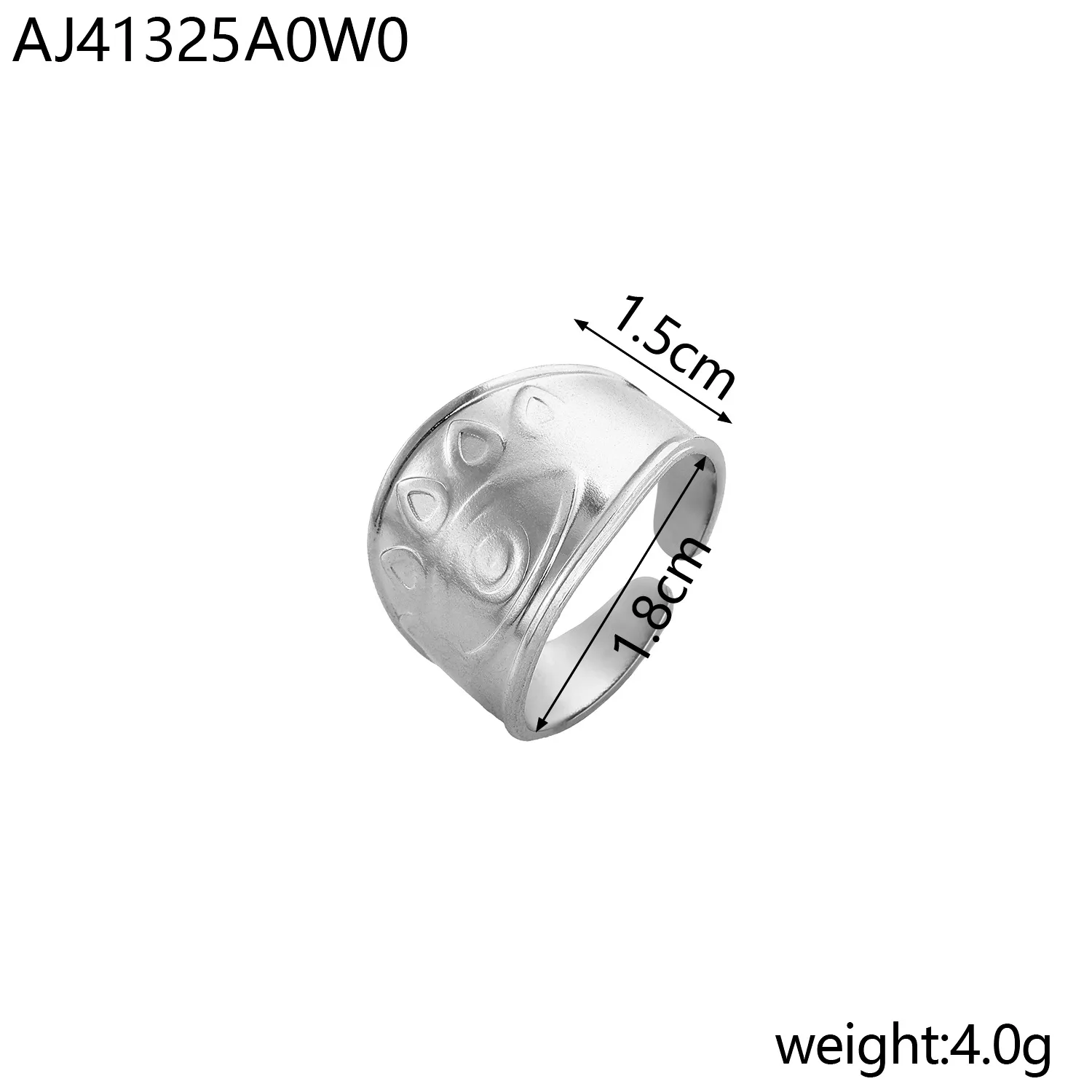 Wholesale Jewelry Simple Style Geometric Titanium Steel Zircon Plating Inlay Open Rings display picture 10