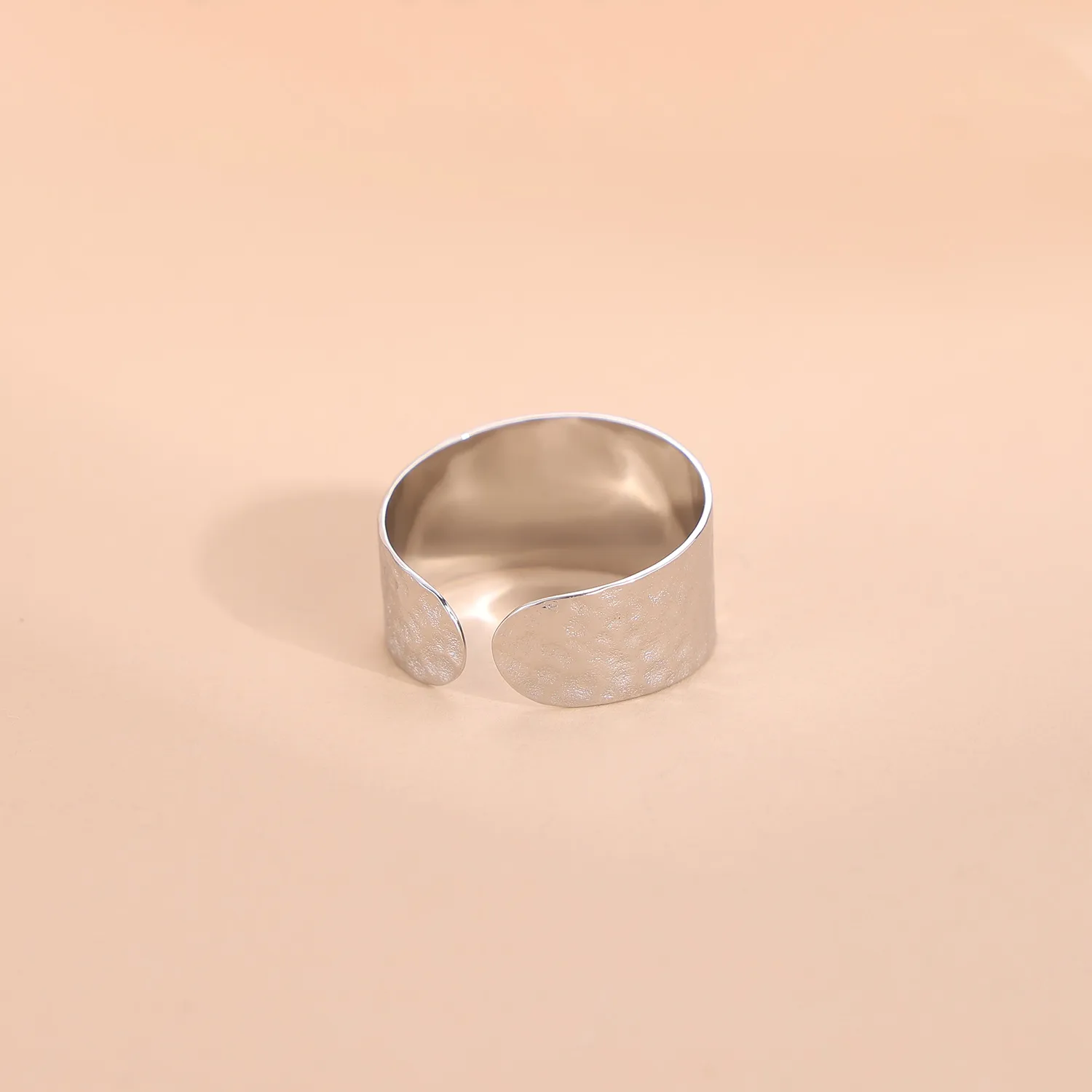 Wholesale Jewelry Simple Style Geometric Titanium Steel Zircon Plating Inlay Open Rings display picture 11