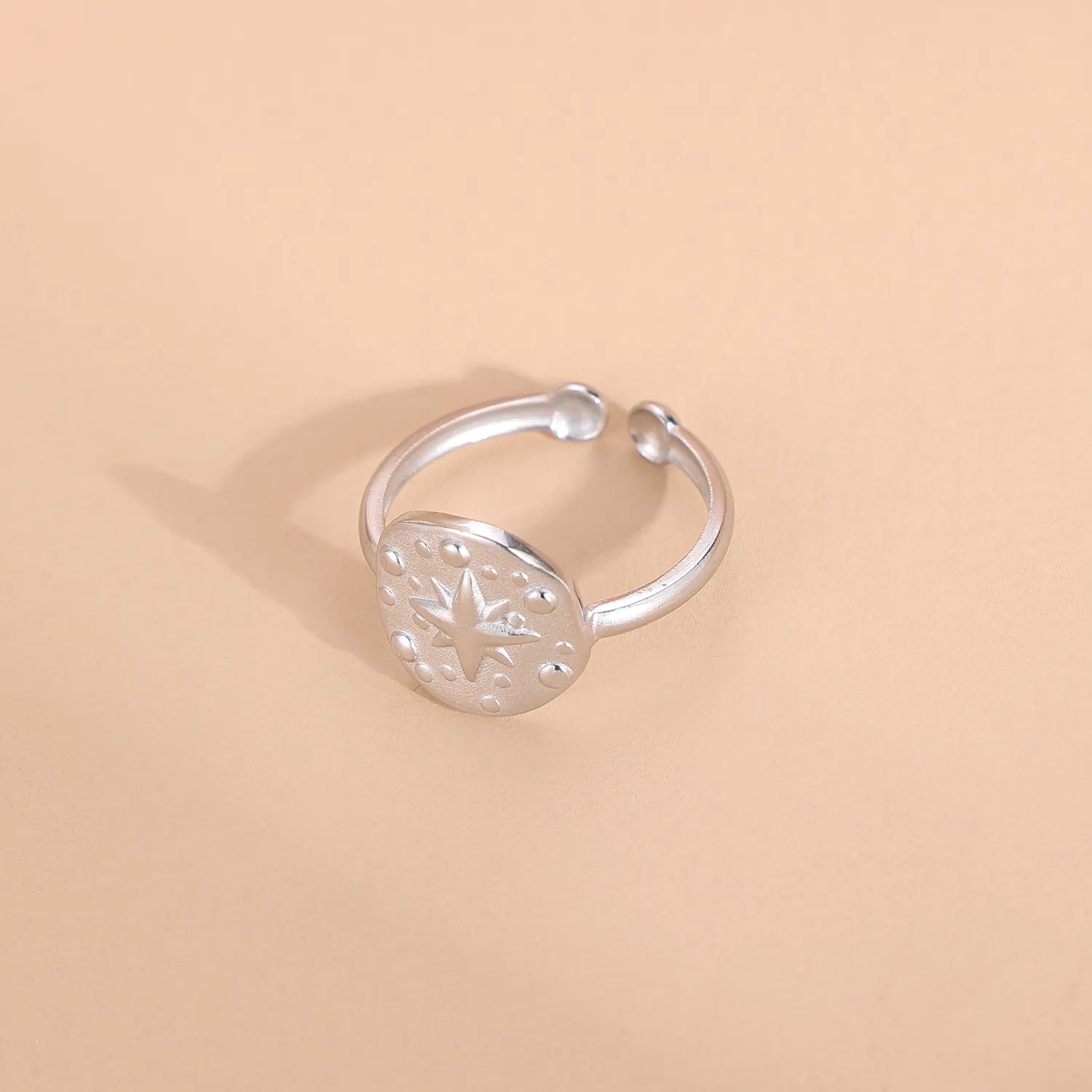 Wholesale Jewelry Simple Style Geometric Titanium Steel Zircon Plating Inlay Open Rings display picture 17