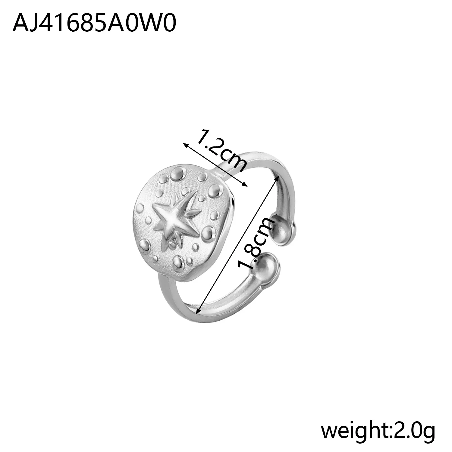 Wholesale Jewelry Simple Style Geometric Titanium Steel Zircon Plating Inlay Open Rings display picture 19