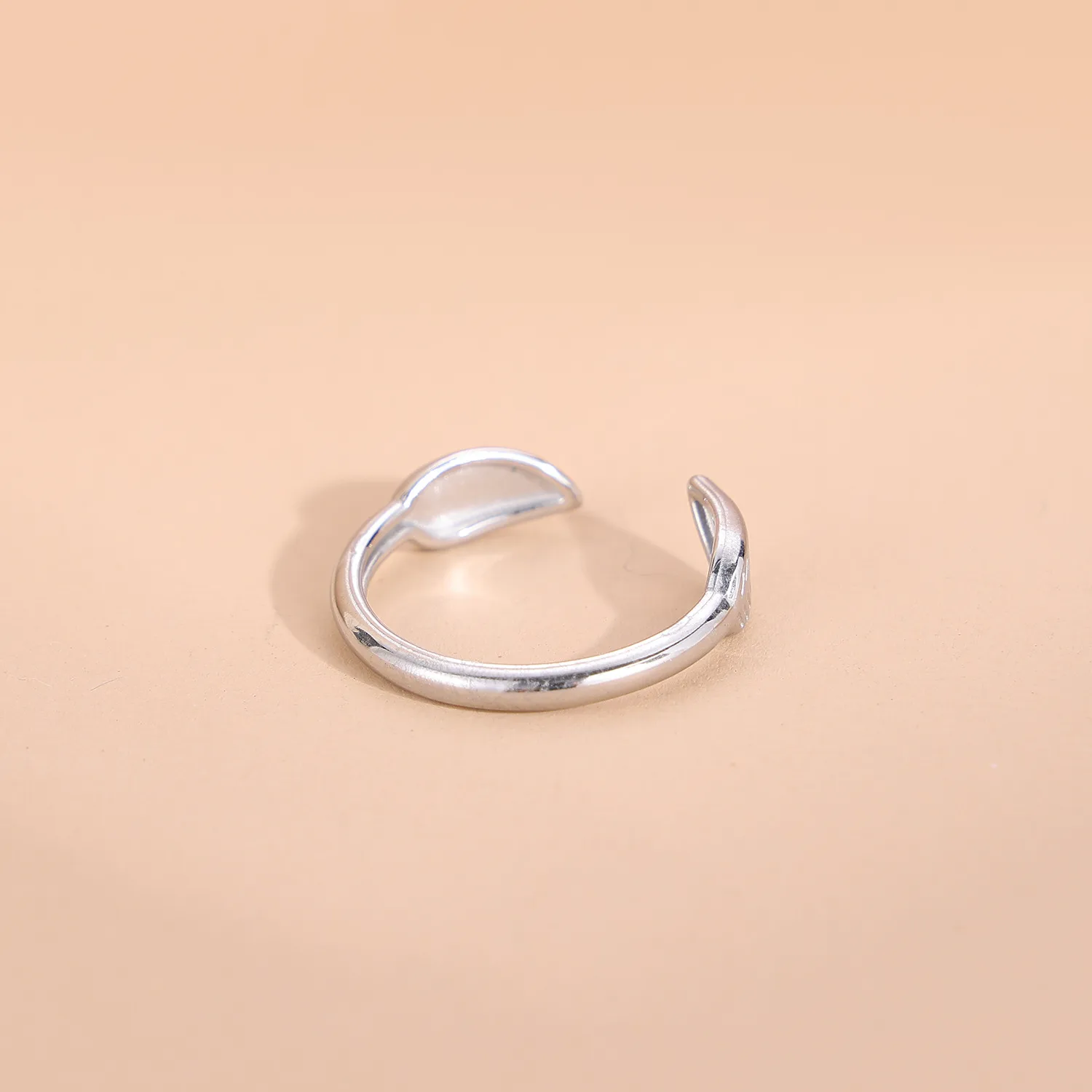 Wholesale Jewelry Simple Style Geometric Titanium Steel Zircon Plating Inlay Open Rings display picture 23