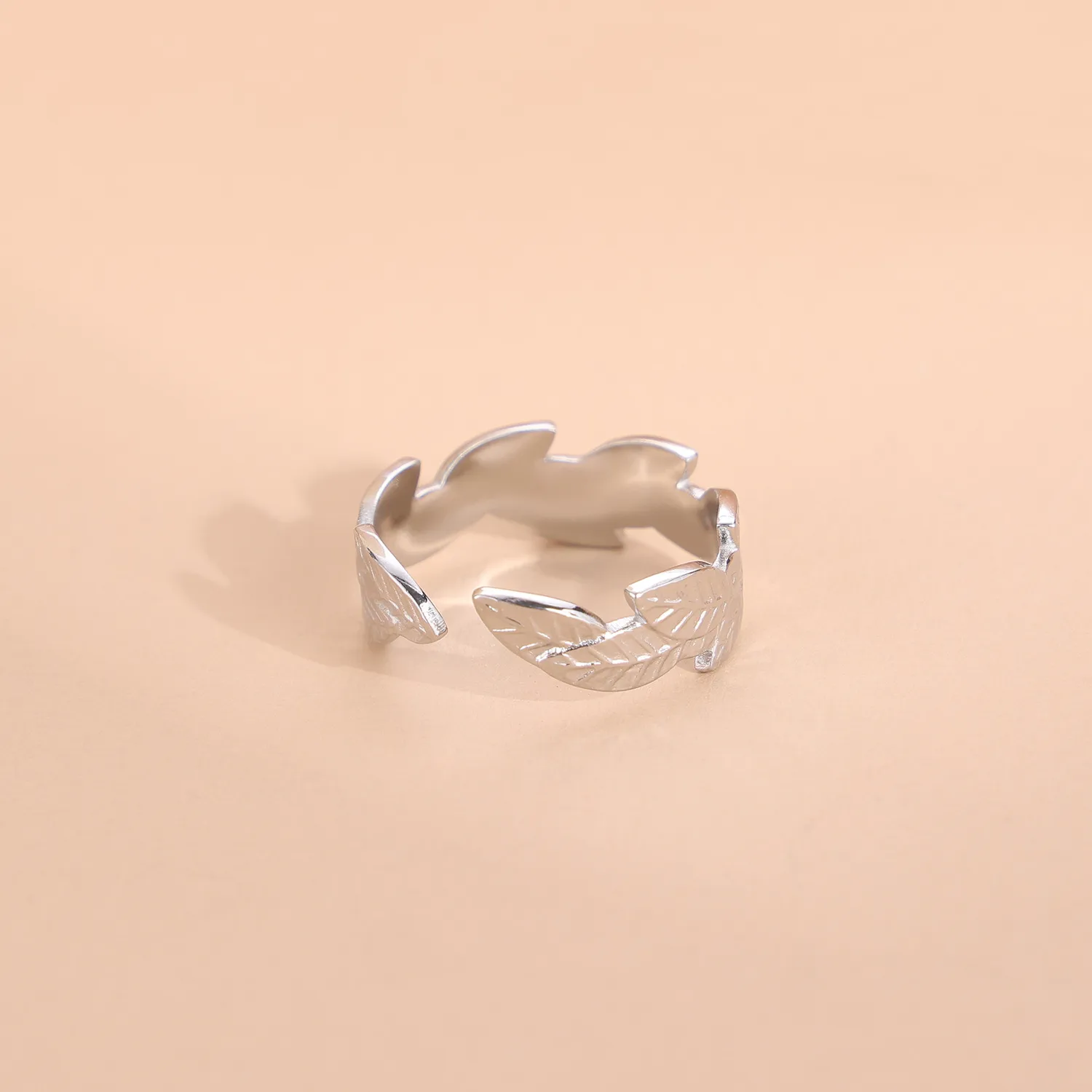 Wholesale Jewelry Simple Style Geometric Titanium Steel Zircon Plating Inlay Open Rings display picture 26