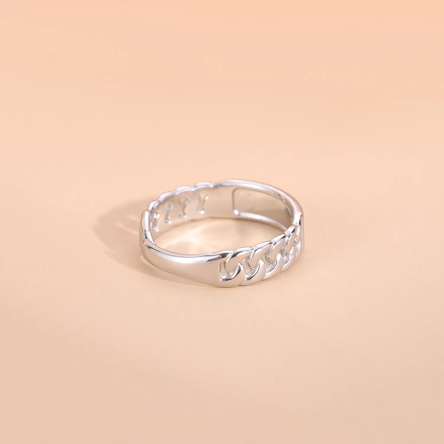 Wholesale Jewelry Simple Style Geometric Titanium Steel Zircon Plating Inlay Open Rings display picture 32