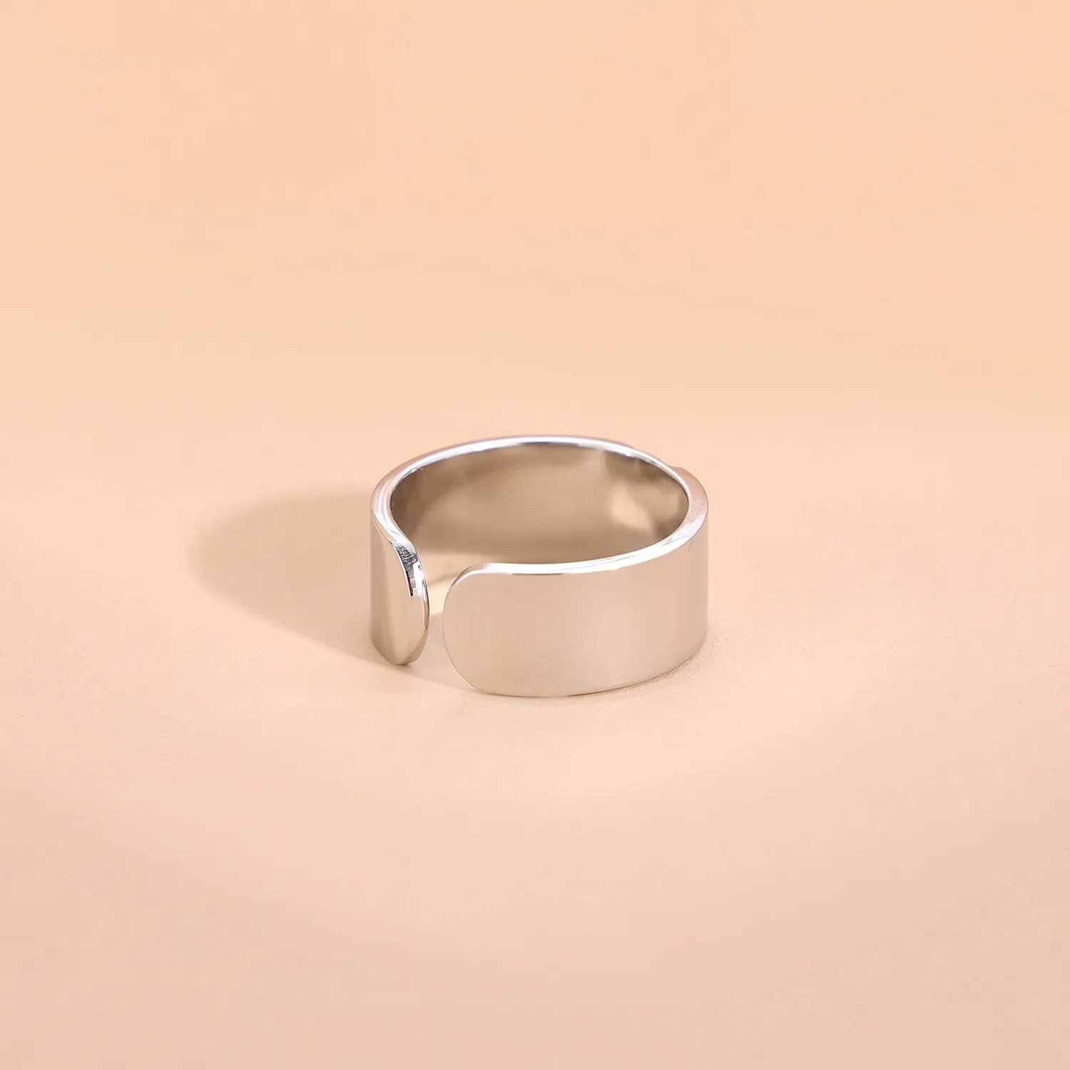 Wholesale Jewelry Simple Style Geometric Titanium Steel Zircon Plating Inlay Open Rings display picture 38