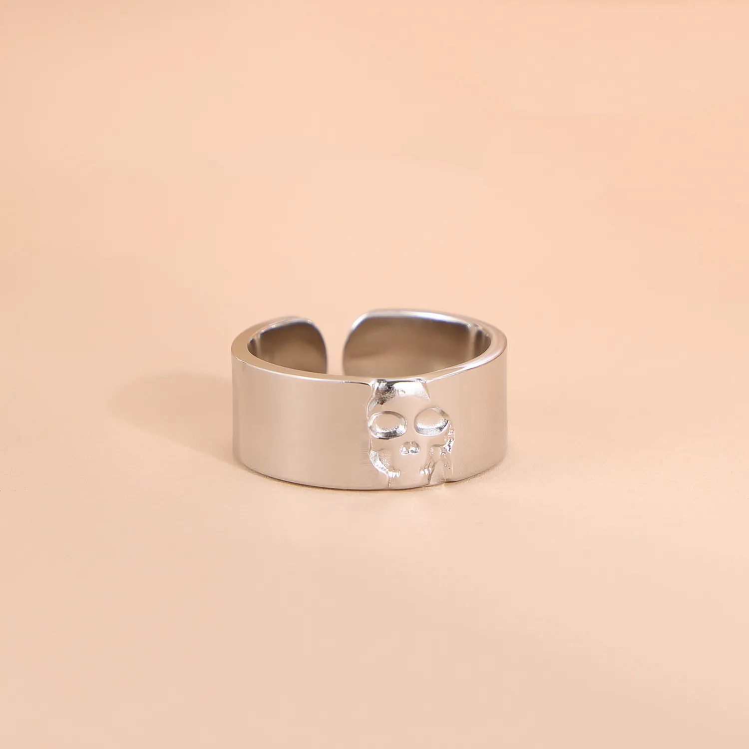 Wholesale Jewelry Simple Style Geometric Titanium Steel Zircon Plating Inlay Open Rings display picture 39