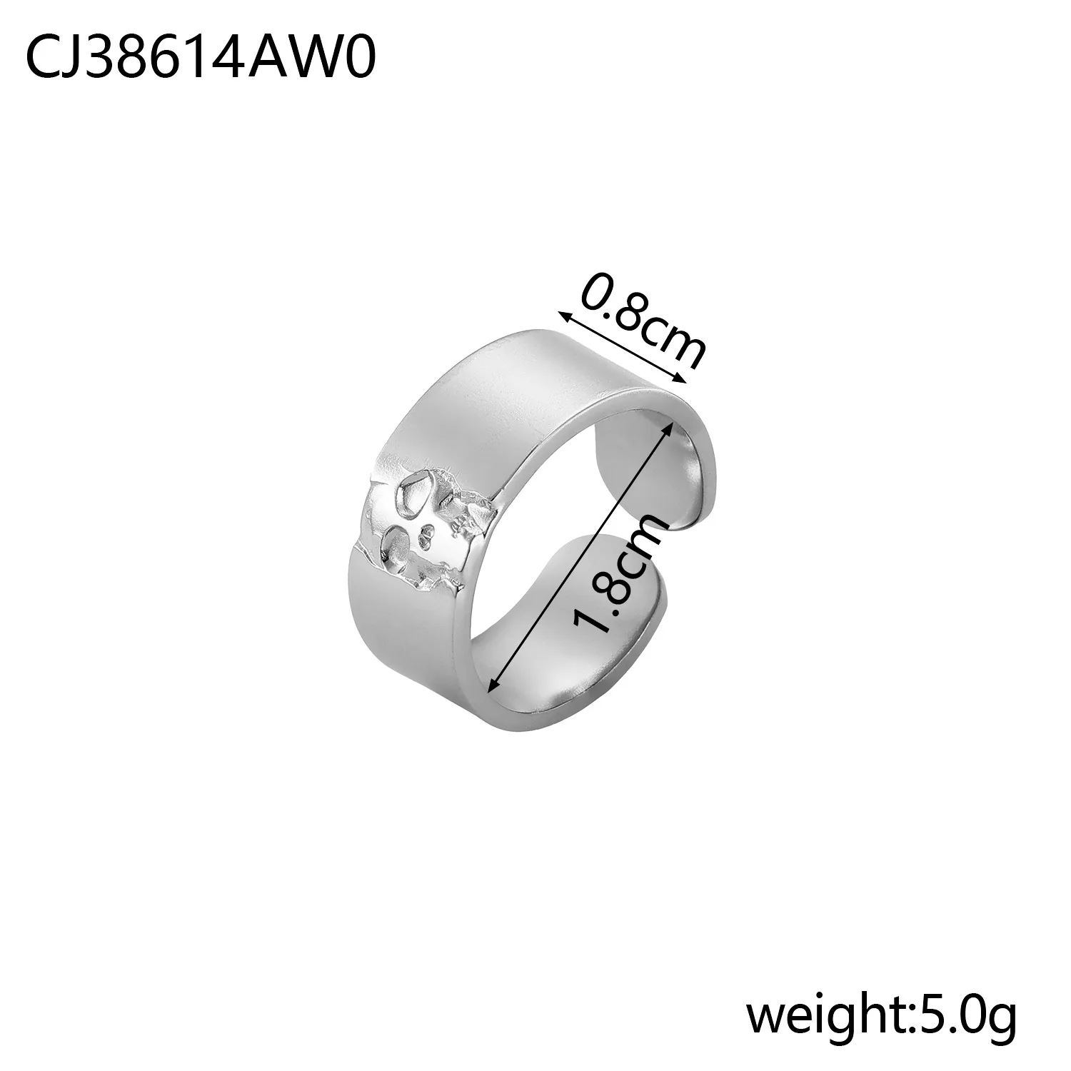 Wholesale Jewelry Simple Style Geometric Titanium Steel Zircon Plating Inlay Open Rings display picture 40