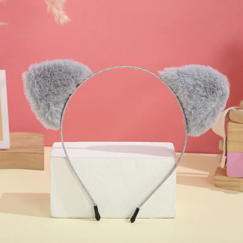 Internet Celebrity Hair Band Face Wash Hair Band Cute Kitten Ear Makeup Mask Face Wash Hair Band Anti-slip Anti-drop Headband display picture 4