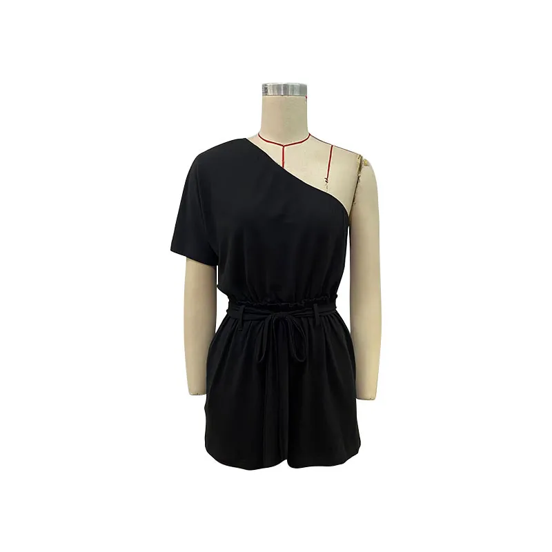 Women's Holiday Daily Classic Style Solid Color Shorts Rompers display picture 2