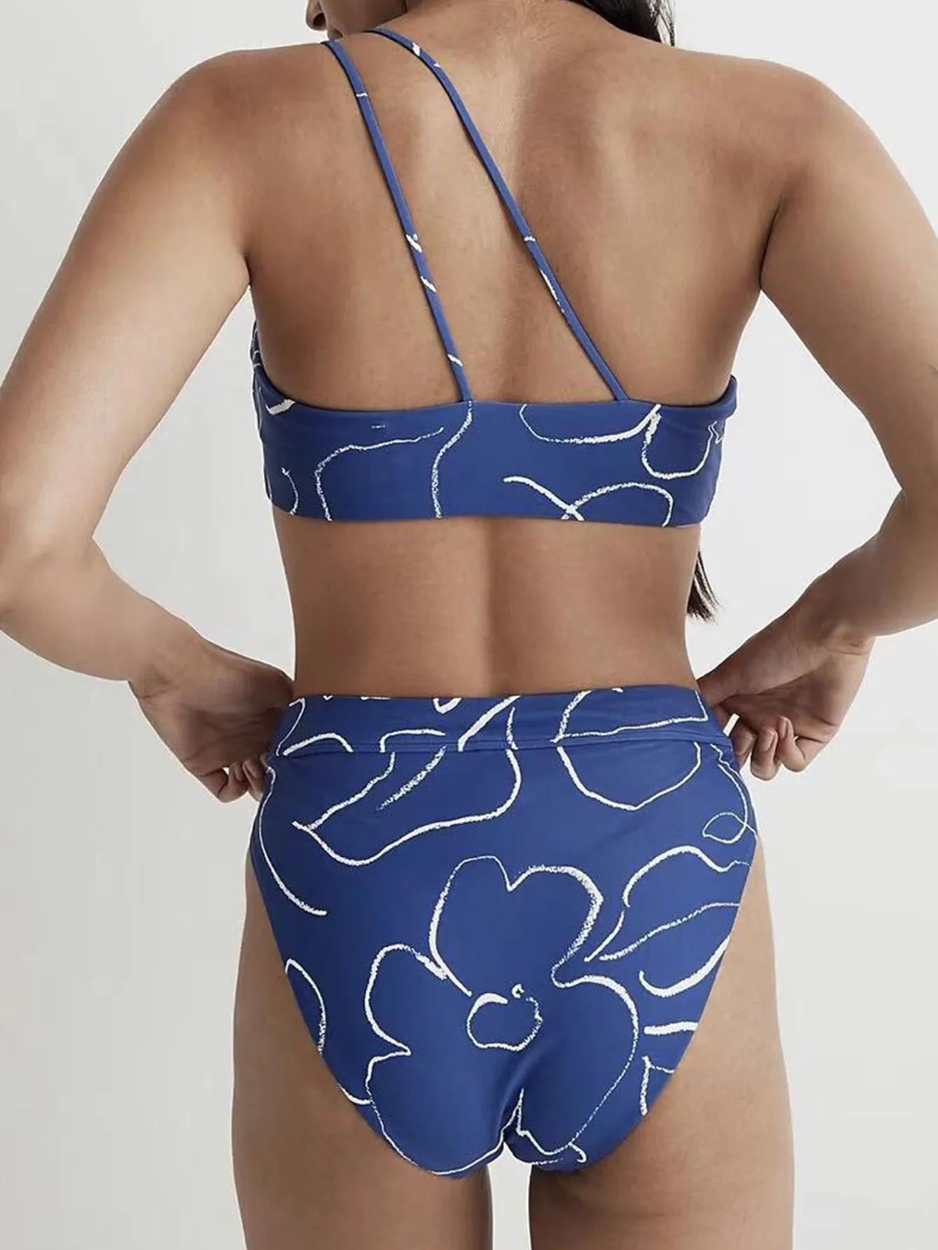 Women's Leaves Printing 2 Pieces Set Bikinis Swimwear display picture 2