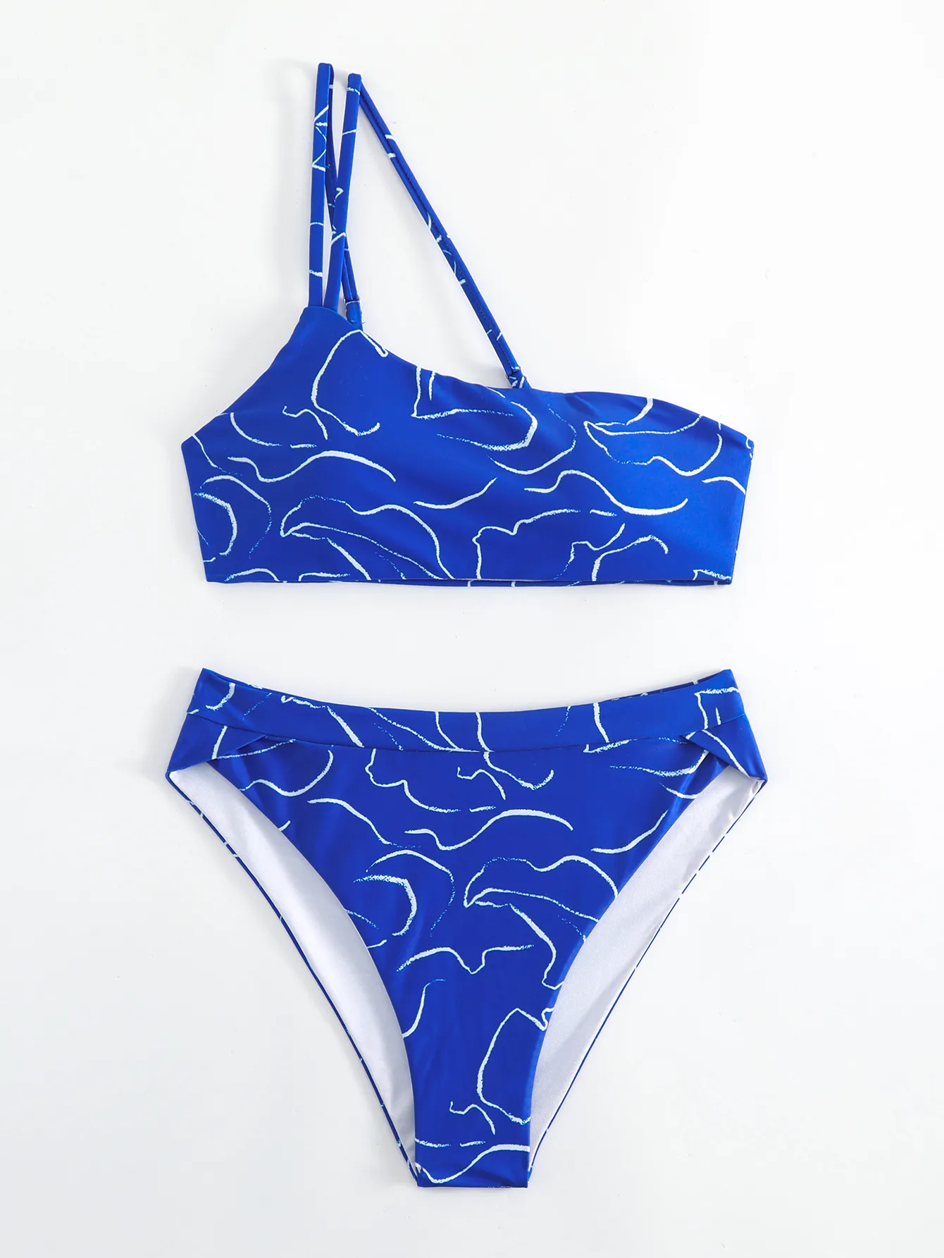 Women's Leaves Printing 2 Pieces Set Bikinis Swimwear display picture 7