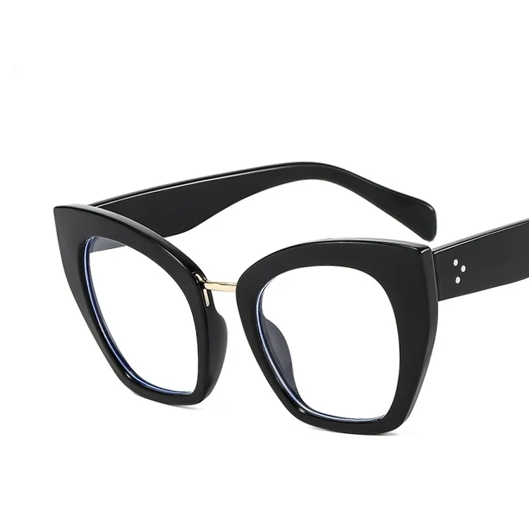Retro Leopard Pc Cat Eye Full Frame Optical Glasses display picture 2