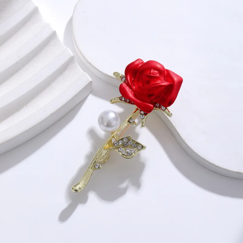 IG Style Human Leaf Flower Alloy Inlay Rhinestones Unisex Brooches display picture 5