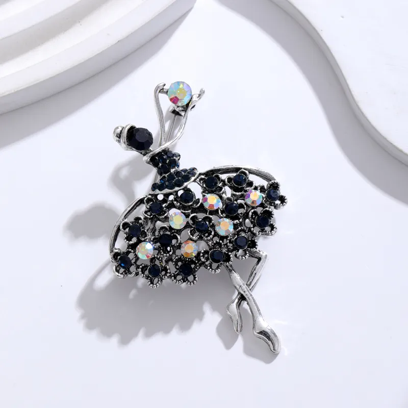 IG Style Human Leaf Flower Alloy Inlay Rhinestones Unisex Brooches display picture 17