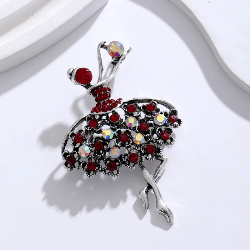 IG Style Human Leaf Flower Alloy Inlay Rhinestones Unisex Brooches display picture 19