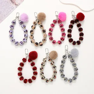 Cute Bear Heart Shape Arylic Plating Keychain display picture 1