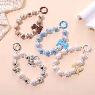 Cute Bear Heart Shape Arylic Plating Keychain display picture 12
