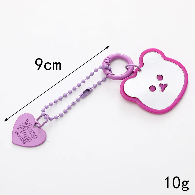 Cute Bear Heart Shape Arylic Plating Keychain display picture 13