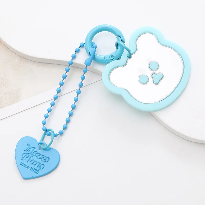 Cute Bear Heart Shape Arylic Plating Keychain display picture 21