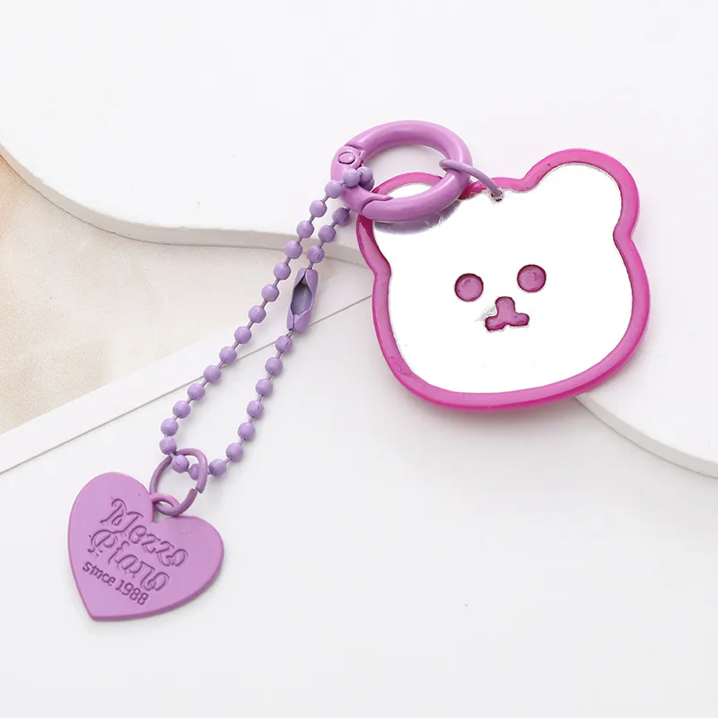 Cute Bear Heart Shape Arylic Plating Keychain display picture 22