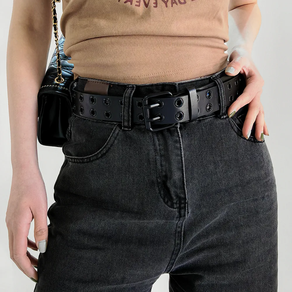 Casual Simple Style Classic Style Solid Color Pu Leather Belt Buckle Women's Leather Belts display picture 1