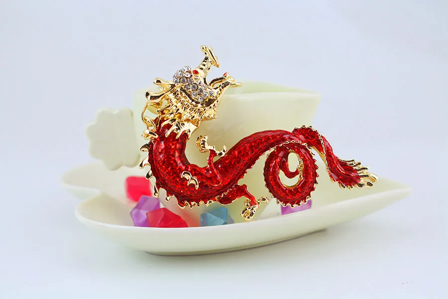Retro Dragon Zinc Alloy Stoving Varnish Plating Inlay Rhinestones Unisex Bag Pendant Keychain display picture 1
