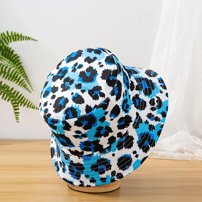 Unisex Casual Vacation Leopard Printing Flat Eaves Bucket Hat display picture 1