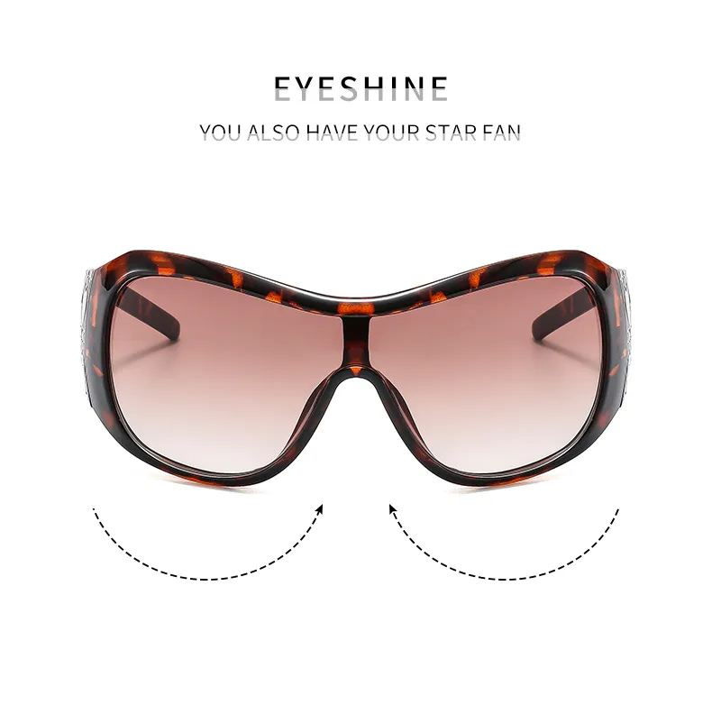 Simple Style Classic Style Solid Color Leopard Pc Square Full Frame Women's Sunglasses display picture 1