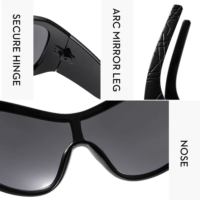 Simple Style Classic Style Solid Color Leopard Pc Square Full Frame Women's Sunglasses display picture 4
