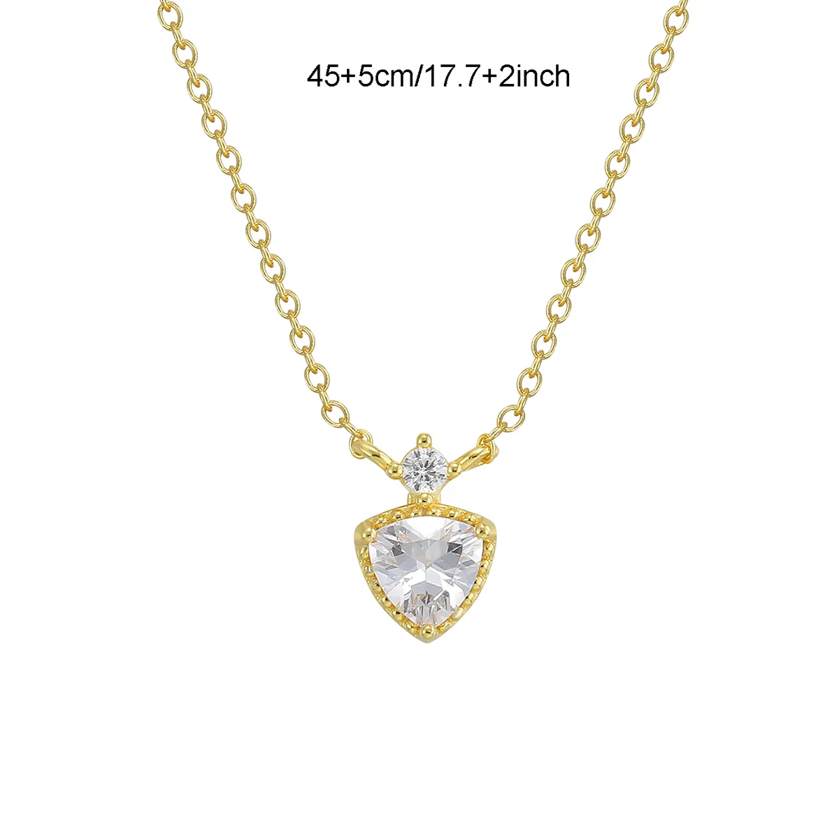 925 Sterling Silver Zircon Inlay Sun Star Heart Shape Pendant Necklace display picture 8
