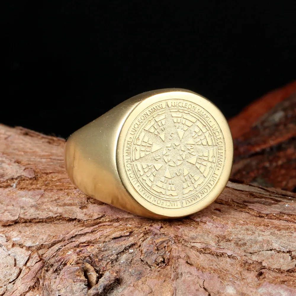 Simple Style Solid Color 304 Stainless Steel None 18K Gold Plated Unisex Rings display picture 3