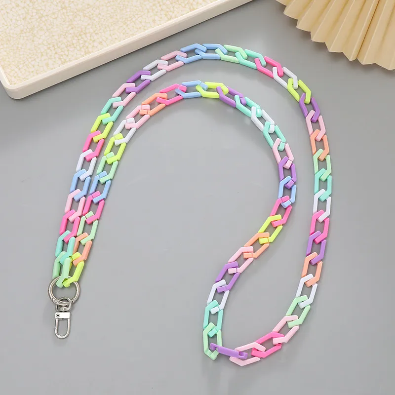 Vacation Color Block Arylic Beaded Mobile Phone Chain display picture 9