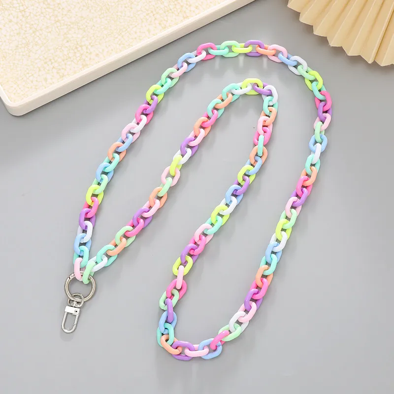 Vacation Color Block Arylic Beaded Mobile Phone Chain display picture 8