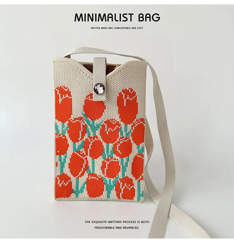 Women's Polyester Cartoon Flower Streetwear Lock Clasp Phone Wallets display picture 6