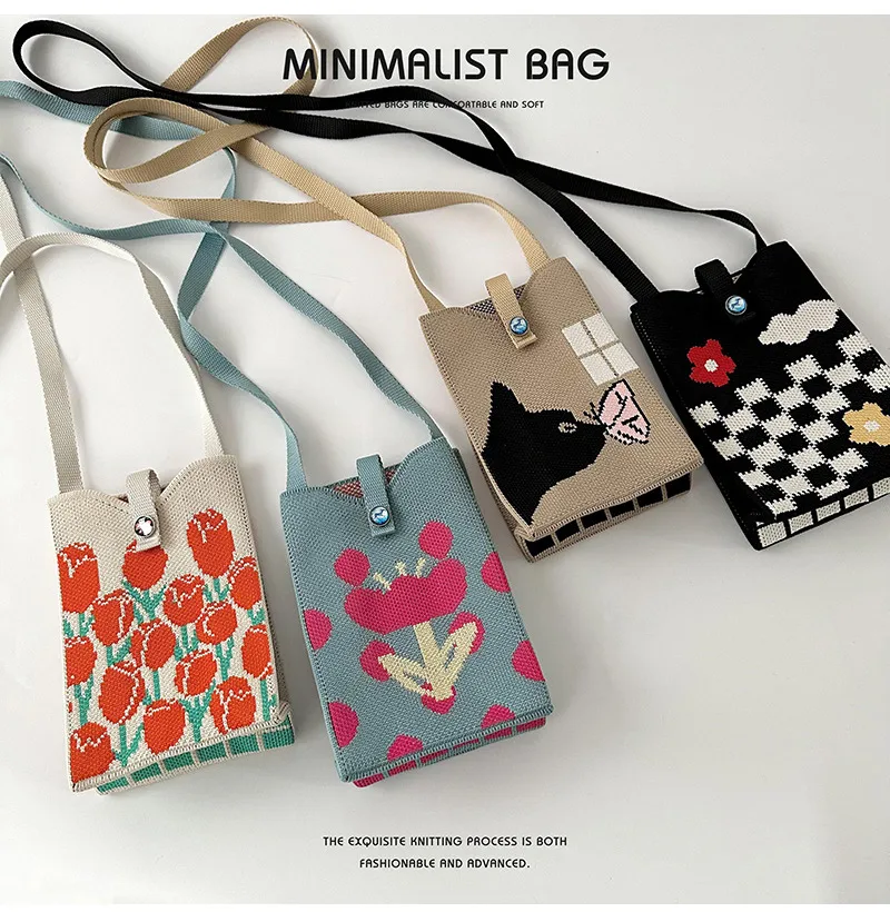 Women's Polyester Cartoon Flower Streetwear Lock Clasp Phone Wallets display picture 7